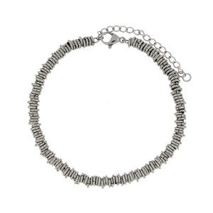 BRACCIALE CM 17+4 TYCHE IN ACCIAIO MM 8