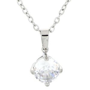 PENDENTE PUNTO LUCE TONDO MM 7 IN ACCIAIO