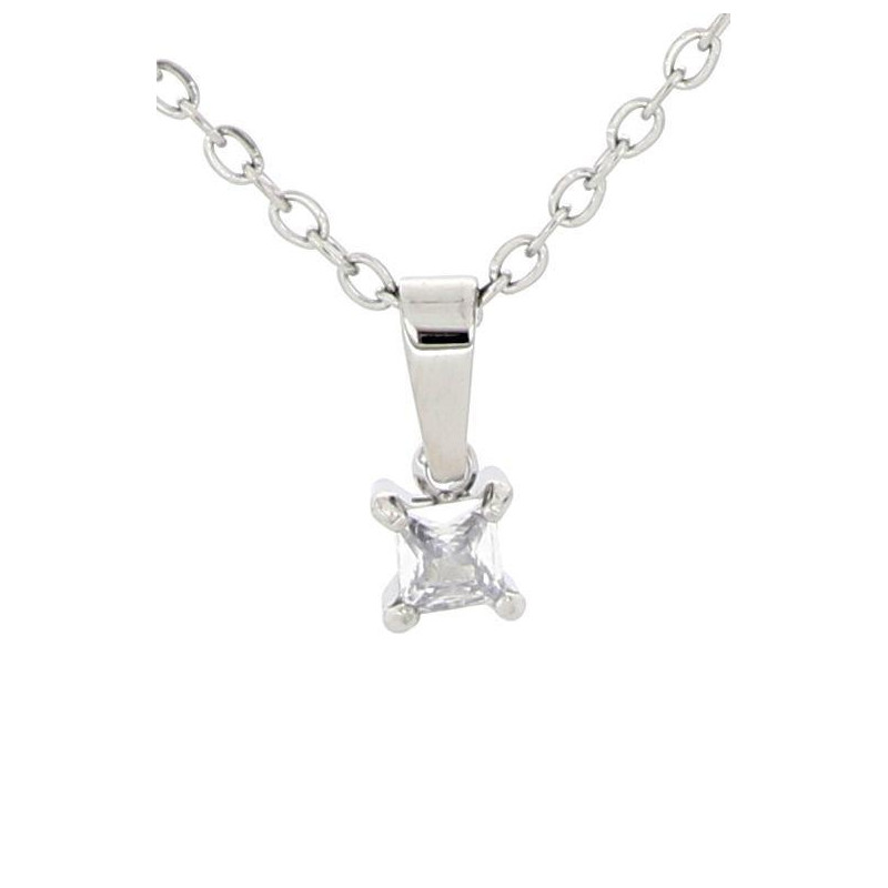 PENDENTE PUNTO LUCE QUADRO MM 3X3 IN ACCIAIO