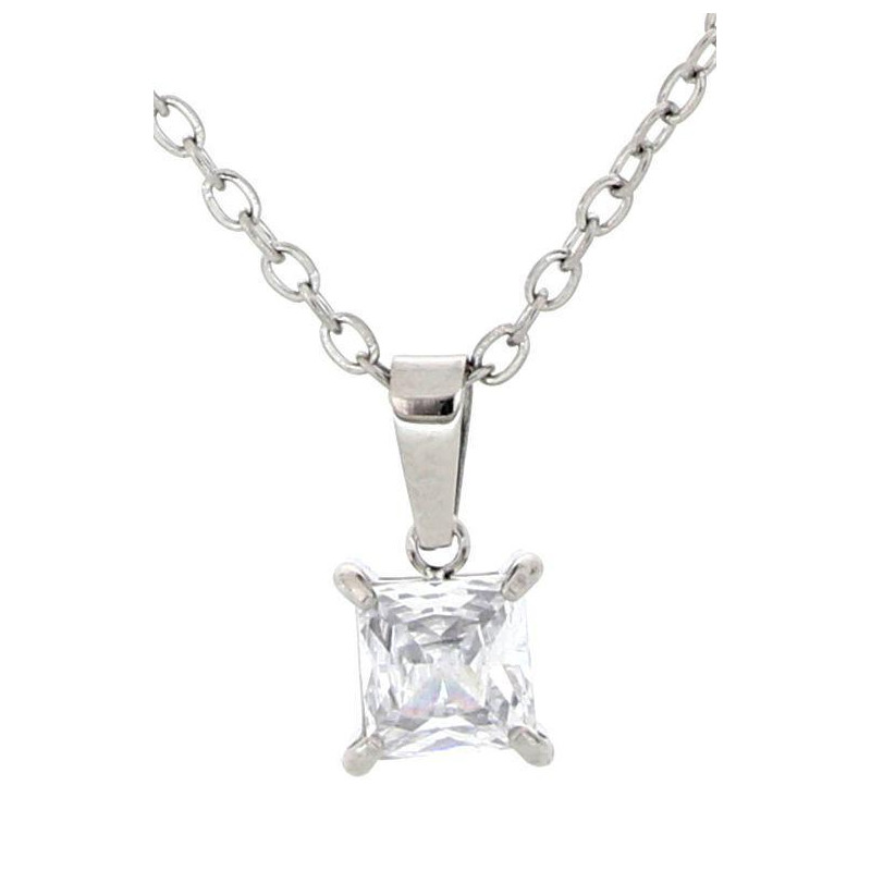 PENDENTE PUNTO LUCE QUADRO MM 5X5 IN ACCIAIO