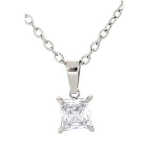 PENDENTE PUNTO LUCE QUADRO MM 5X5 IN ACCIAIO