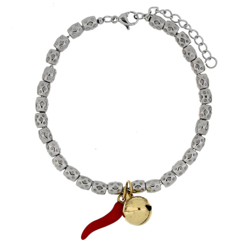 BRACCIALE CM 17+4 TYCHE IN ACCIAIO MM 8