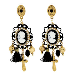 ORECCHINI "DIVINA" IN ACCIAIO