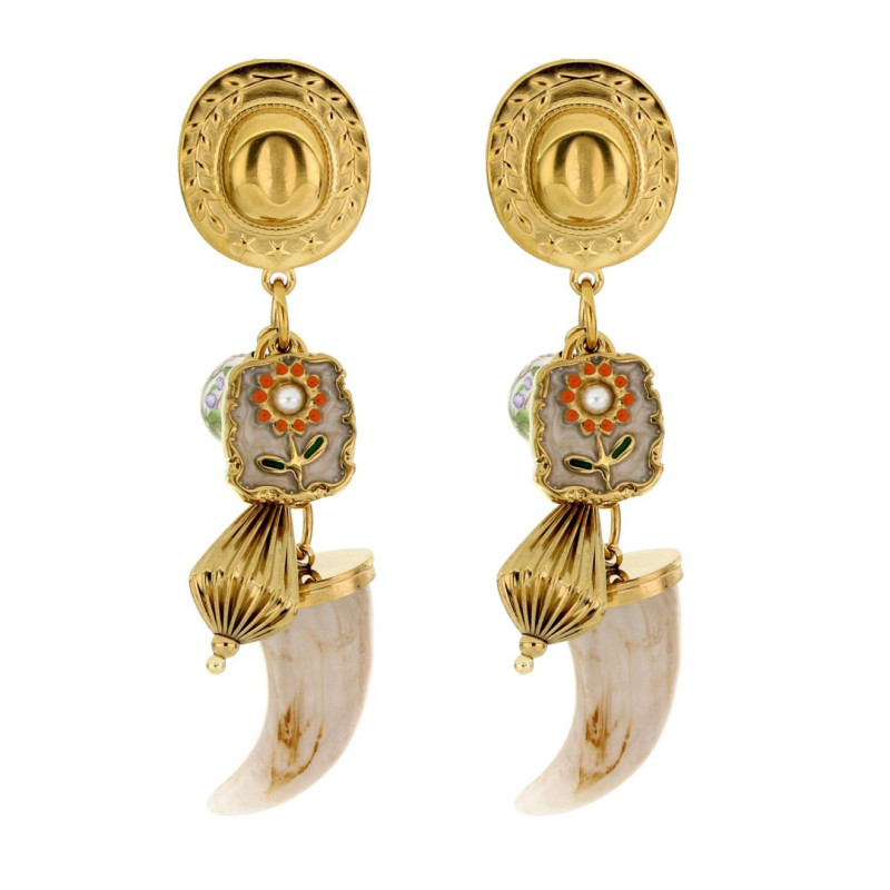 ORECCHINI "DIVINA" IN ACCIAIO