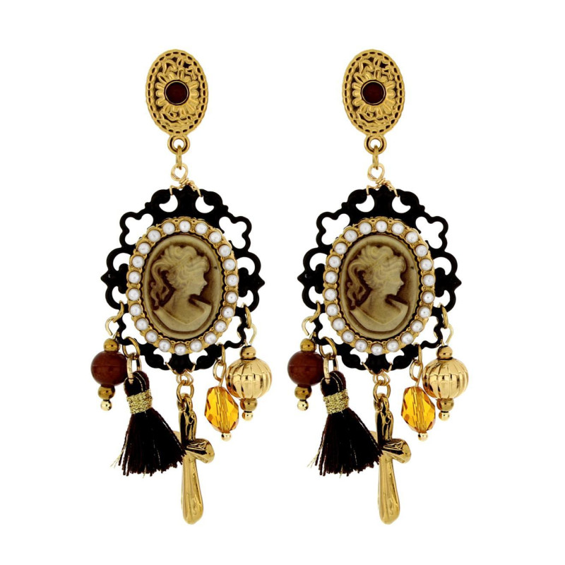 ORECCHINI "DIVINA" IN ACCIAIO