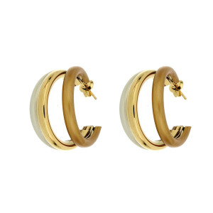 ORECCHINI NEMESI IN ACCIAIO MM 30