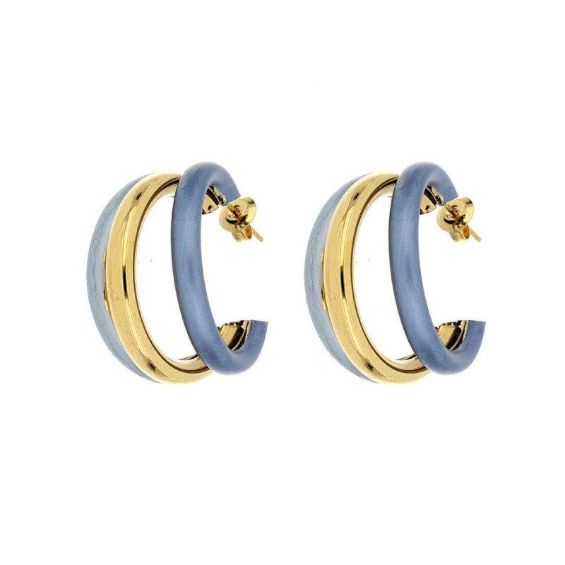 ORECCHINI NEMESI IN ACCIAIO MM 30