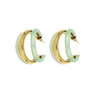 ORECCHINI NEMESI IN ACCIAIO MM 30