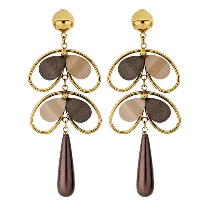 ORECCHINI NEMESI IN ACCIAIO MM 84