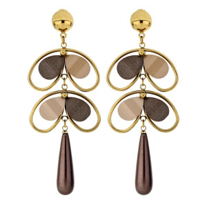 ORECCHINI NEMESI IN ACCIAIO MM 84