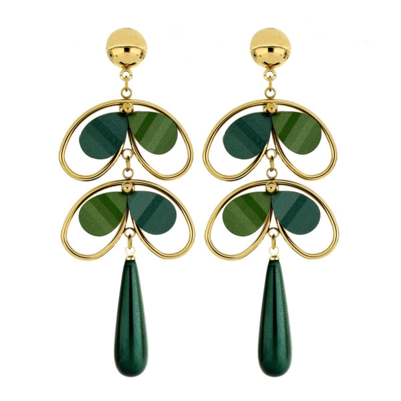 ORECCHINI NEMESI IN ACCIAIO MM 84