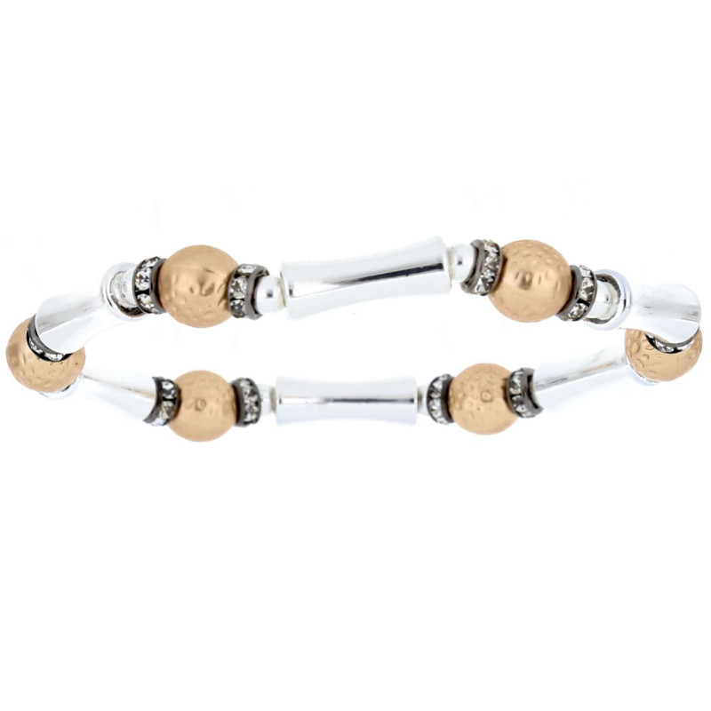 BRACCIALE VENERE IN OTTONE MM 6 CHIUSURA A CALAMITA