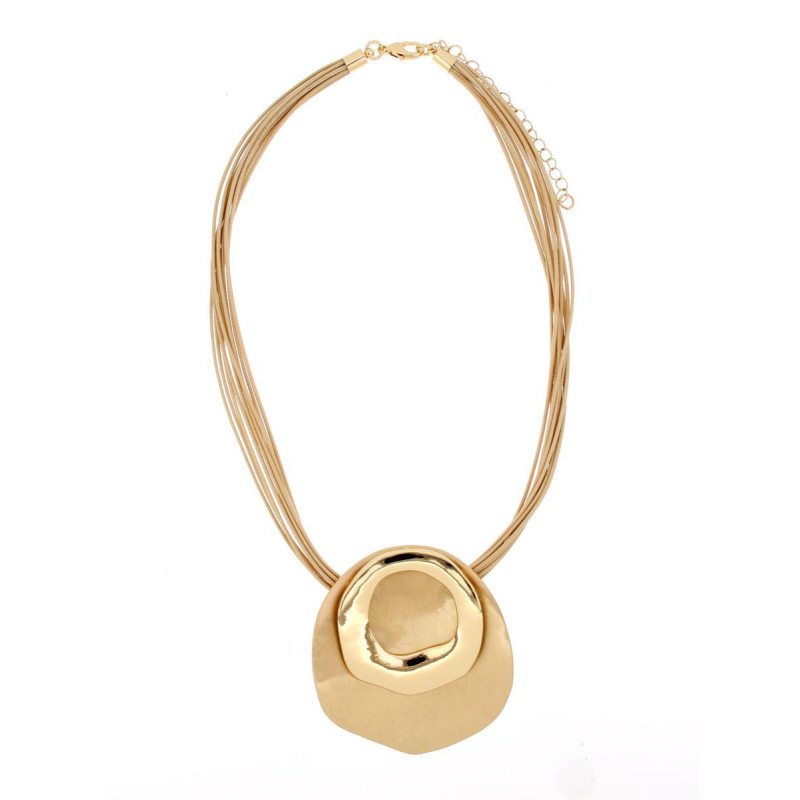 COLLANA VENERE IN OTTONE CM 44+7
