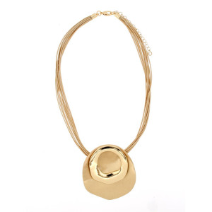 COLLANA VENERE IN OTTONE CM 44+7
