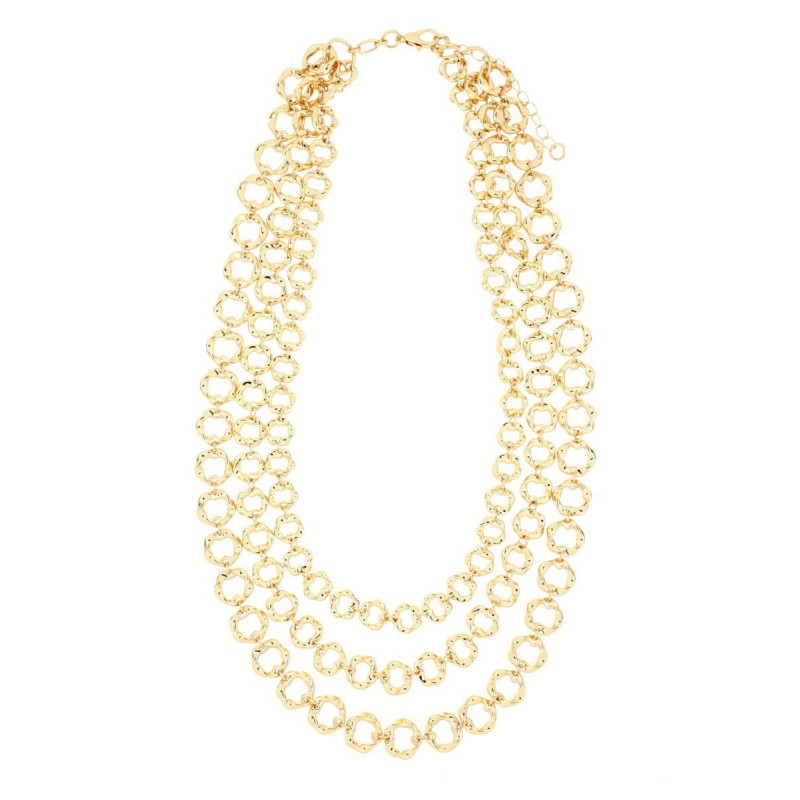 COLLANA VENERE IN OTTONE CM 43+5