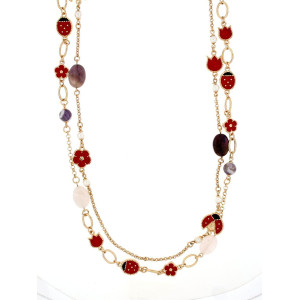 COLLANA VENERE IN OTTONE CM 93