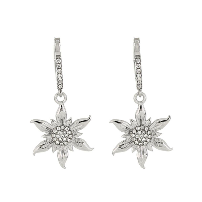 ORECCHINI STELLA ALPINA IN ACCIAIO