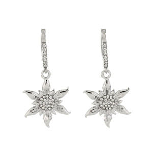 ORECCHINI STELLA ALPINA IN ACCIAIO