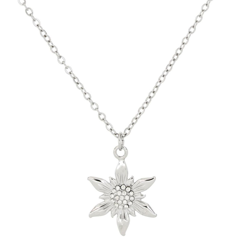 PENDENTE STELLA ALPINA IN ACCIAIO