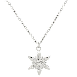 PENDENTE STELLA ALPINA IN ACCIAIO