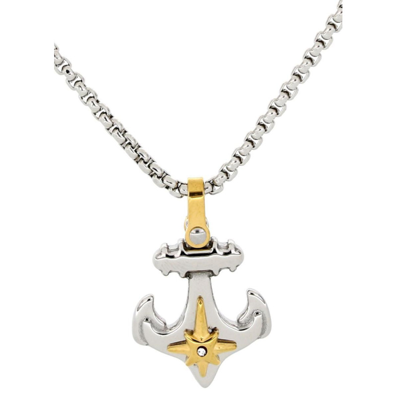 PENDENTE UOMO IN ACCIAIO CM 50+5