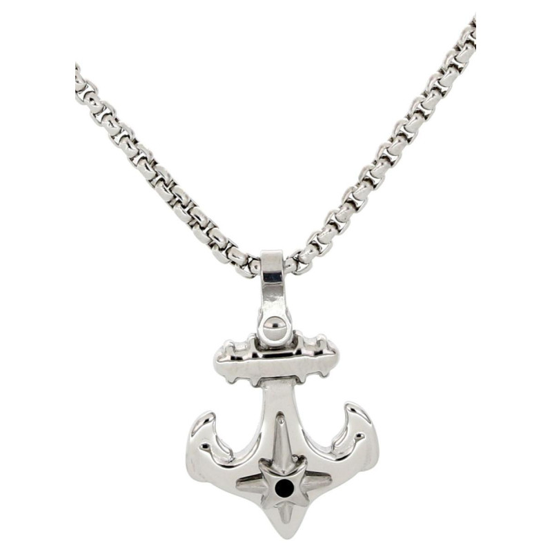 PENDENTE UOMO IN ACCIAIO CM 50+5