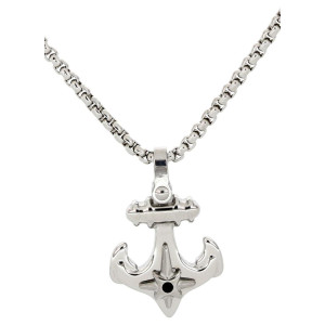 PENDENTE UOMO IN ACCIAIO CM 50+5