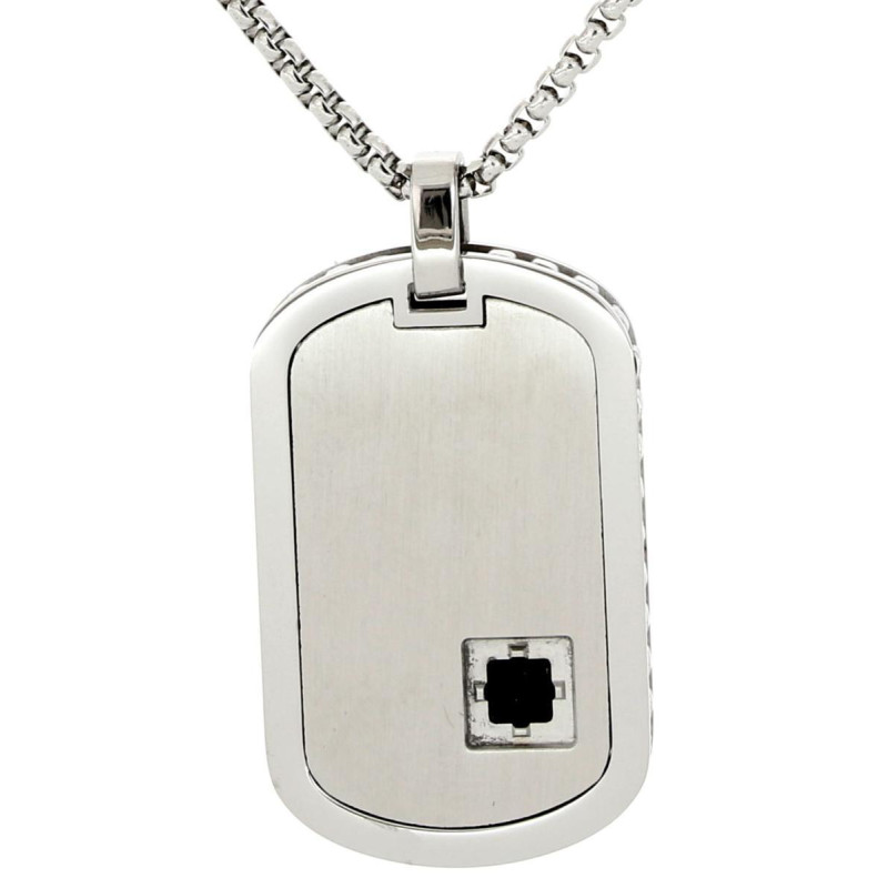 PENDENTE UOMO IN ACCIAIO 50+5