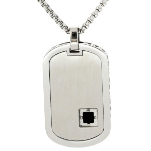 PENDENTE UOMO IN ACCIAIO 50+5