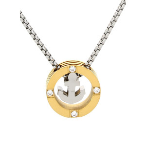 PENDENTE UOMO IN ACCIAIO 50+5