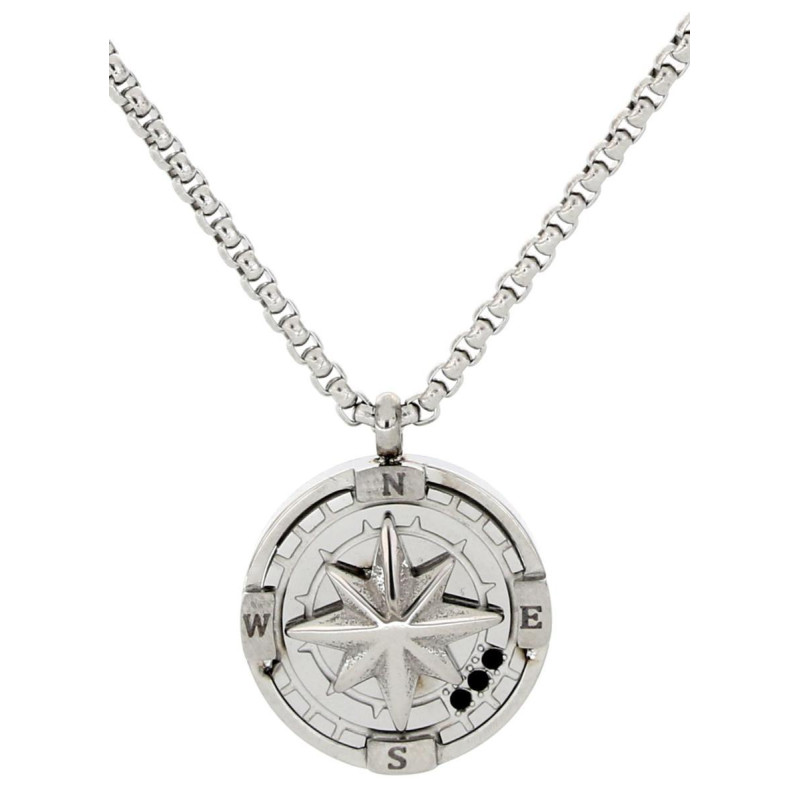 PENDENTE UOMO IN ACCIAIO 50+5