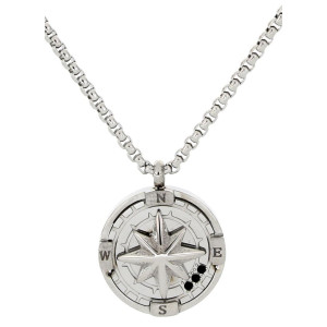 PENDENTE UOMO IN ACCIAIO 50+5