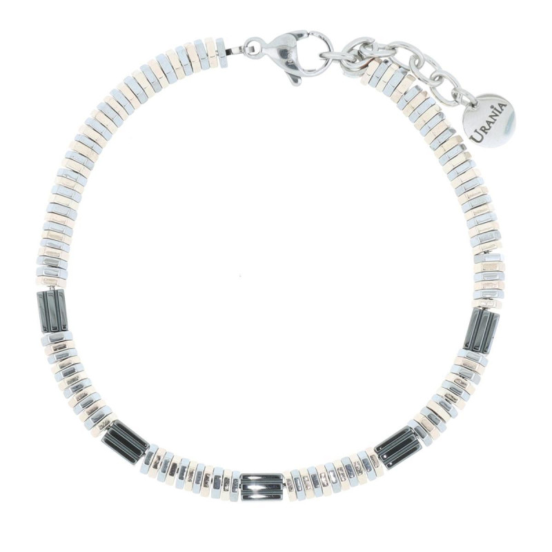 BRACCIALE CM 20+3 UOMO IN PIETRA E ACCIAIO