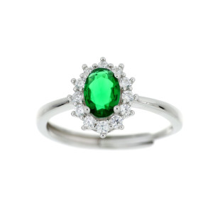 ANELLO DUBAI IN ARGENTO 925 OVALE MM 10