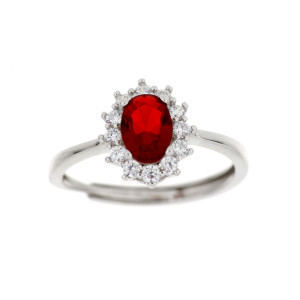 ANELLO DUBAI IN ARGENTO 925 OVALE MM 10