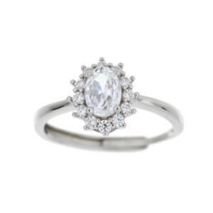 ANELLO DUBAI IN ARGENTO 925 OVALE MM 10