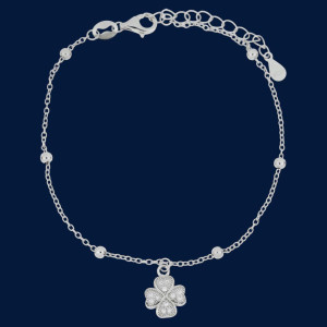 BRACCIALE CM 17+2 PORTAFORTUNA COCCINELLA MM 9 IN ARGENTO 925