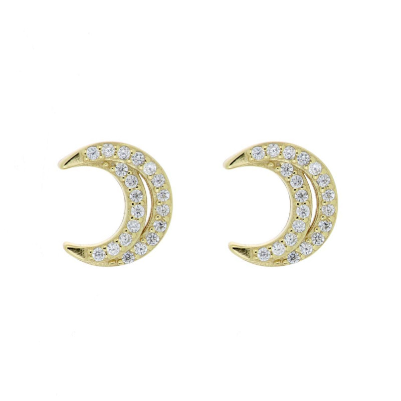 ORECCHINI MISTI IN ARGENTO 925 LUNA