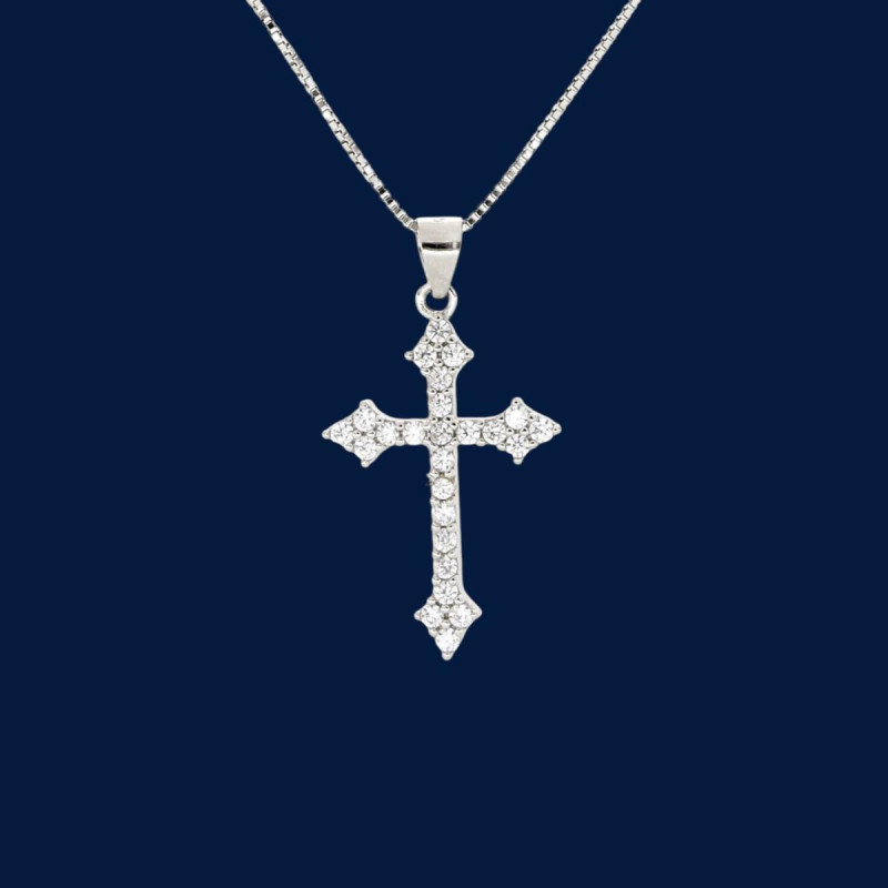 PENDENTE CROCE IN ARGENTO 925