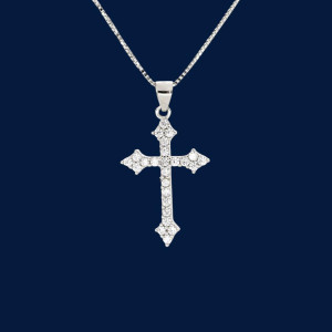 PENDENTE CROCE IN ARGENTO 925