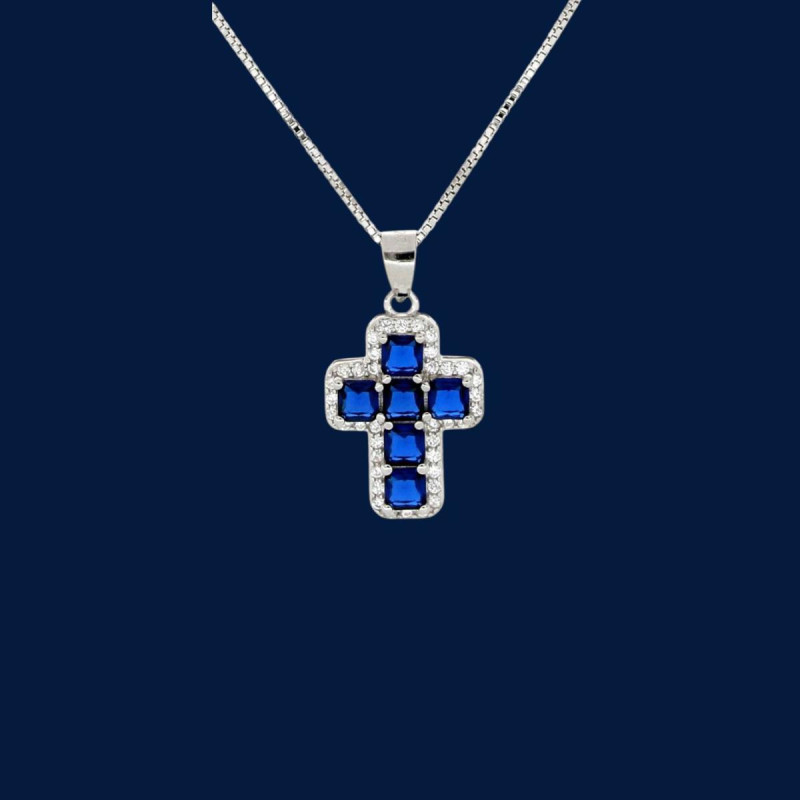 PENDENTE CROCE MM 15X12 IN ARGENTO 925