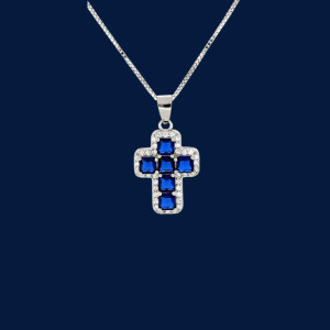 PENDENTE CROCE MM 15X12 IN ARGENTO 925