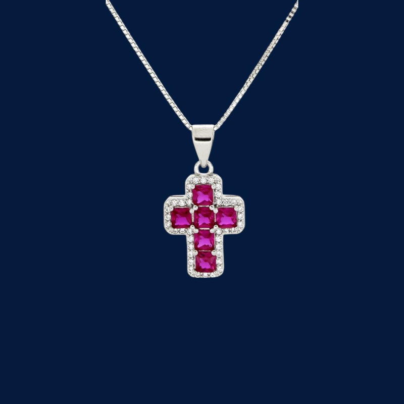 PENDENTE CROCE MM 15X12 IN ARGENTO 925