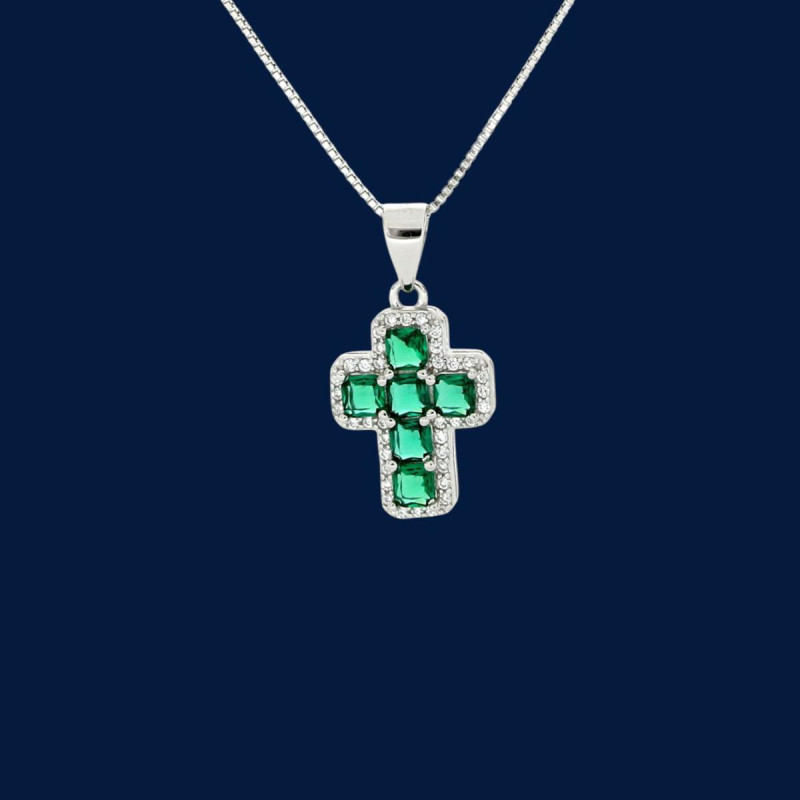 PENDENTE CROCE MM 15X12 IN ARGENTO 925