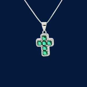 PENDENTE CROCE MM 15X12 IN ARGENTO 925