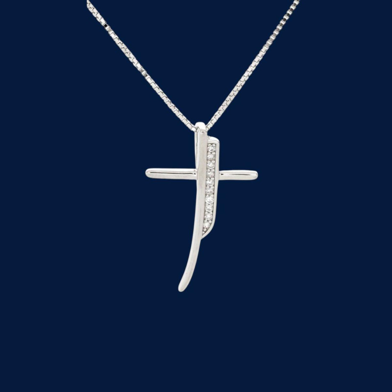 PENDENTE CROCE IN ARGENTO 925