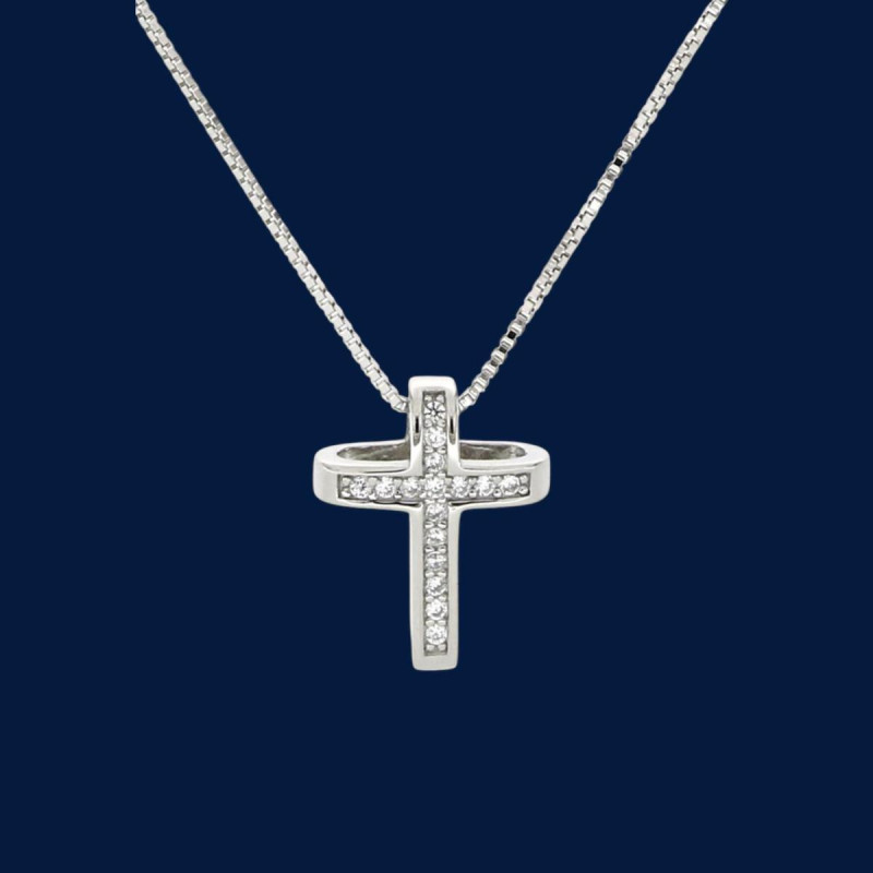 PENDENTE CROCE IN ARGENTO 925