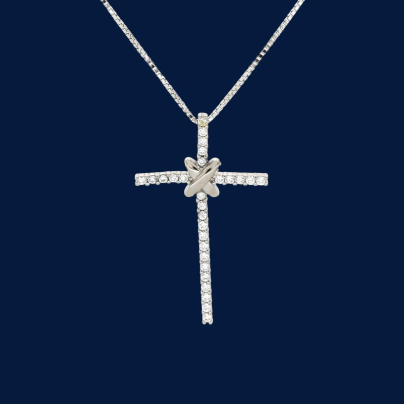 PENDENTE CROCE IN ARGENTO 925
