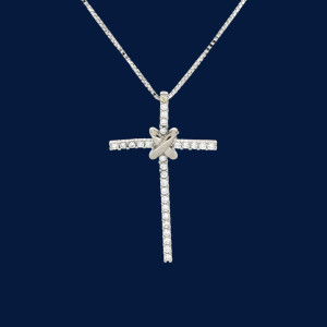 PENDENTE CROCE IN ARGENTO 925