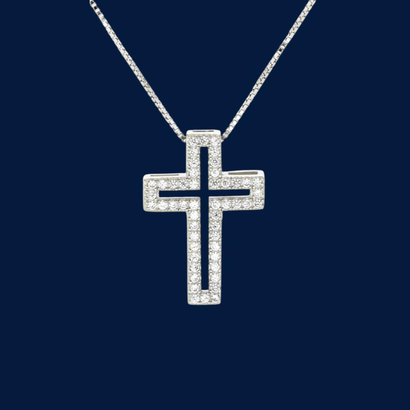 PENDENTE CROCE IN ARGENTO 925